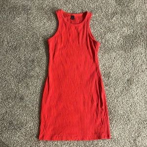 Red bodycon mini